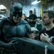 Affleck and Snyder on the set of Batman v Superman.